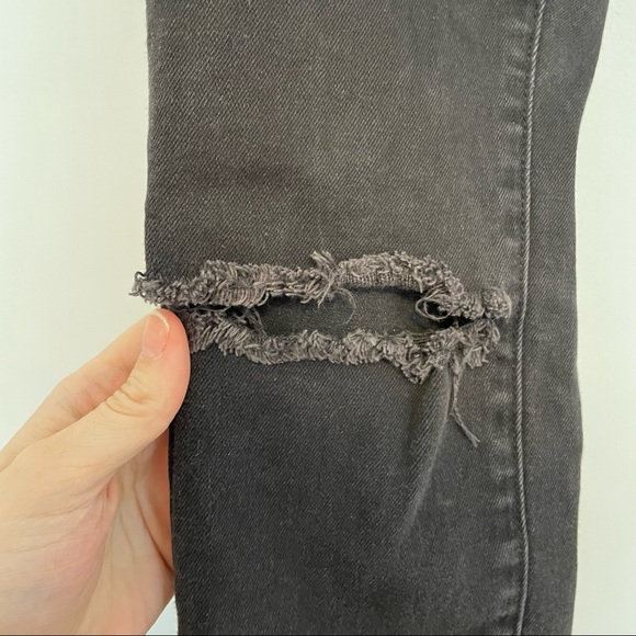 3 for 15$🌸 Black washed out jeans - very high waisted - Size 27 - Picture 7 of 10